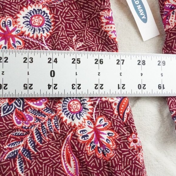 Old Navy Midi Dress Womens 2Xl Floral Print V-Neck Multi Color Long Sleeve - Picture 8 of 13